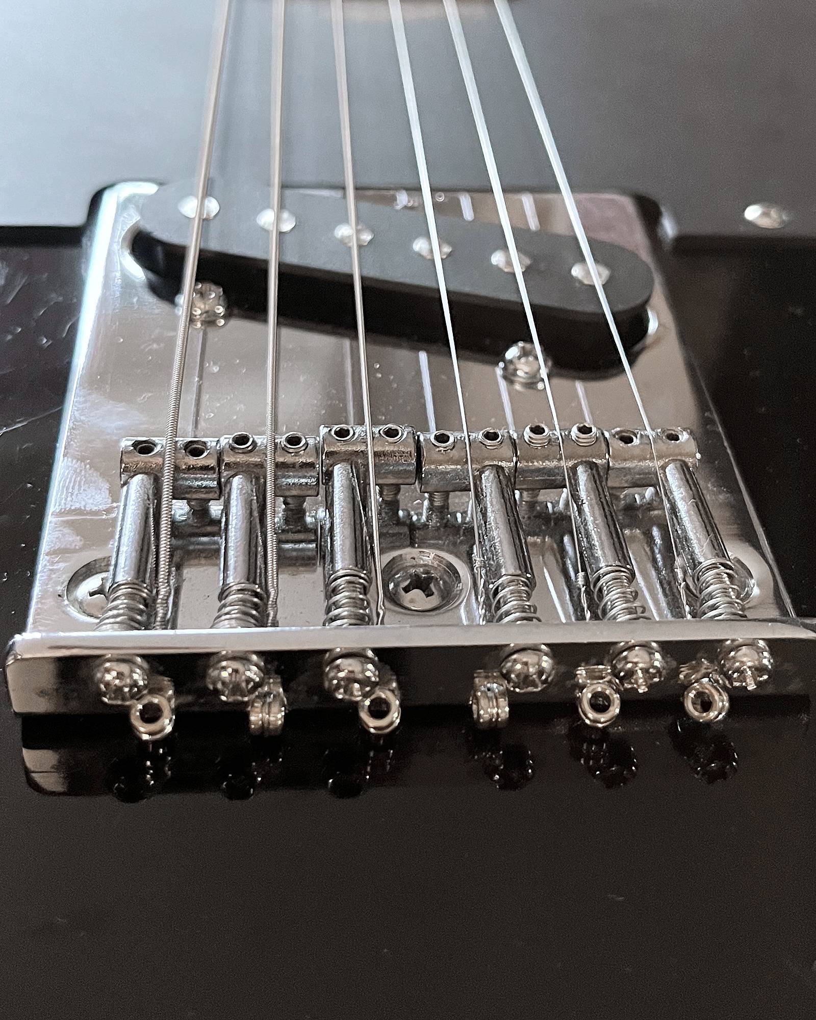 1992 Squier Japan Telecaster Bridge Before